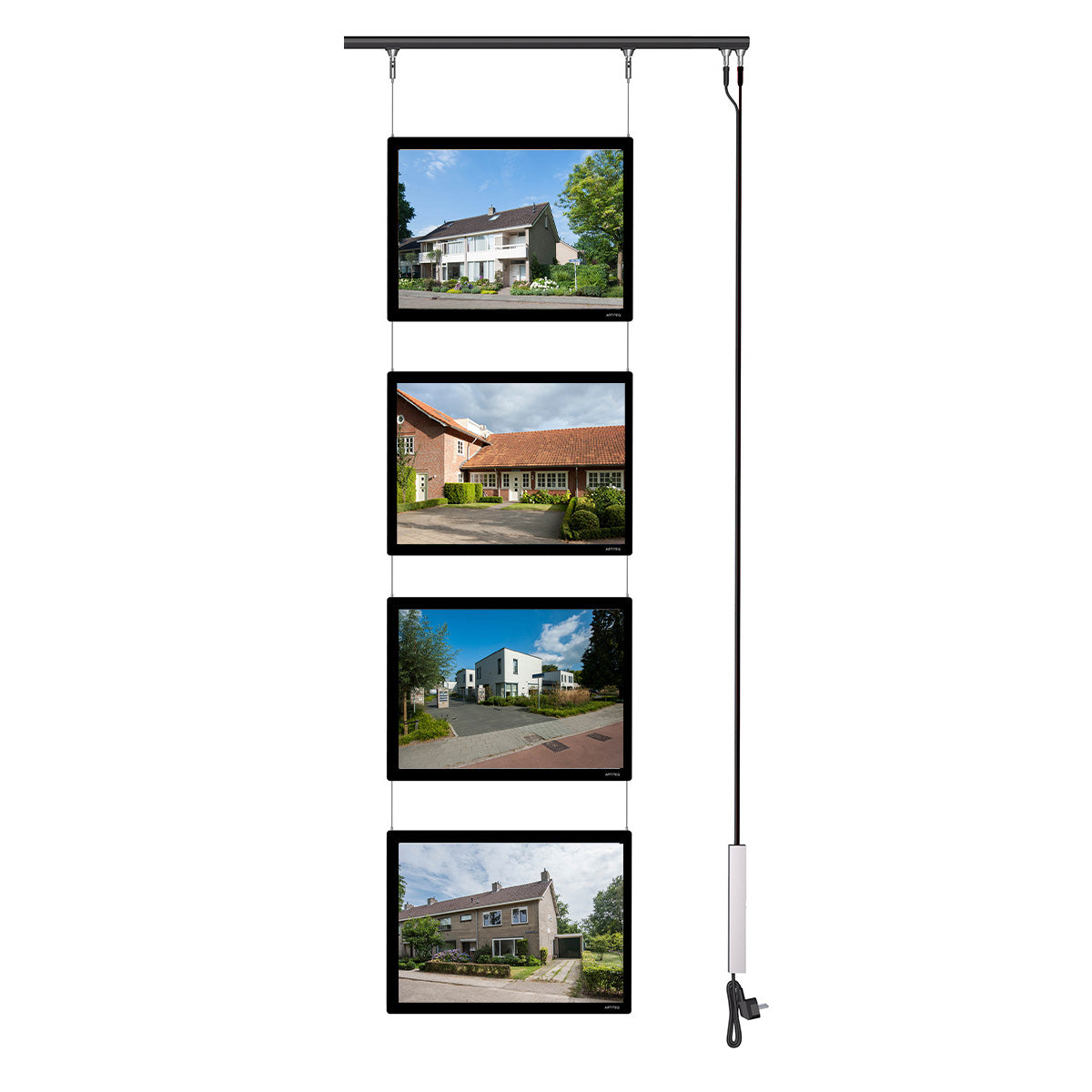 All-in-one set - 4x A4 LED poster holders