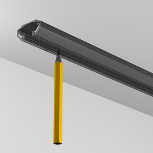 Guía Display It LED 300 cm en negro