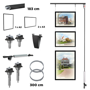 All-in-one set - 2x A3 panels + 1x A2 panel